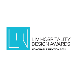 EDGE got Honorable Mention in LIV Hospitality Design Awards 2021